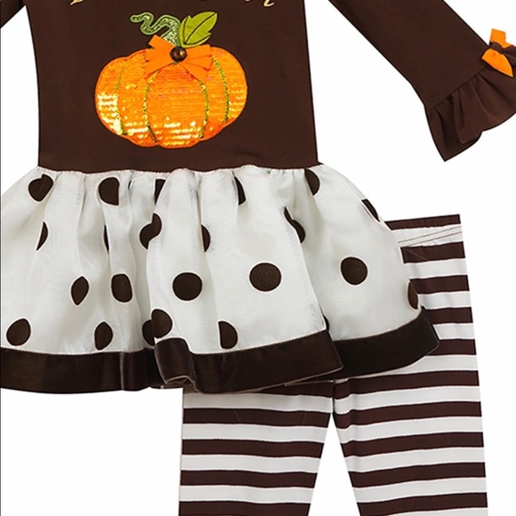 NWT RARE editions 6 thanksgiving tutu dress set - Picture 3 of 12